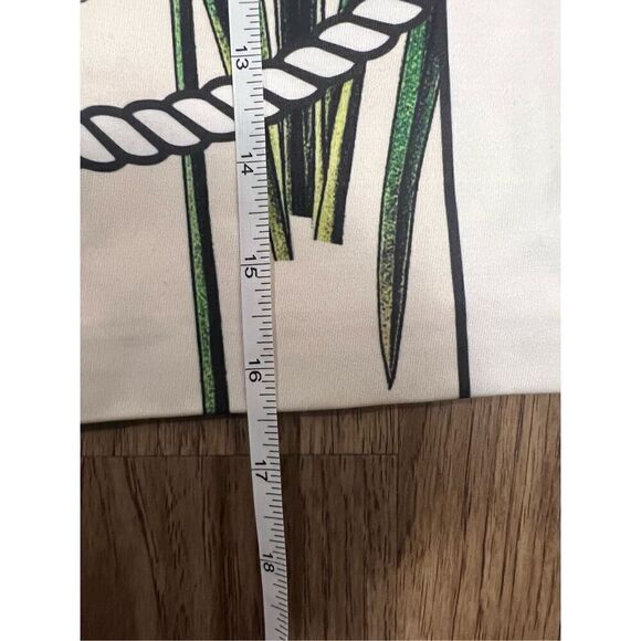 FABIANA C Green Leaf Bamboo Mini Skirt size 12 Us size S - Picture 7 of 7